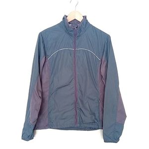 Merrell Grey Nylon Hoodless Lightweight Jacket | Zip Up